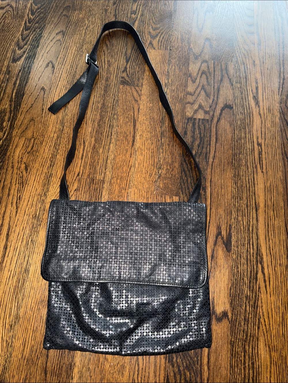 HOBO Black Perforated Crossbody